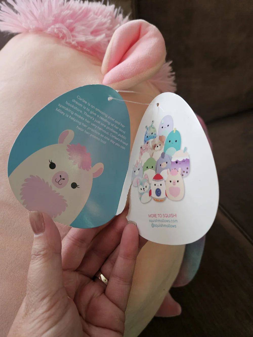 Squishmallows carlee pink
